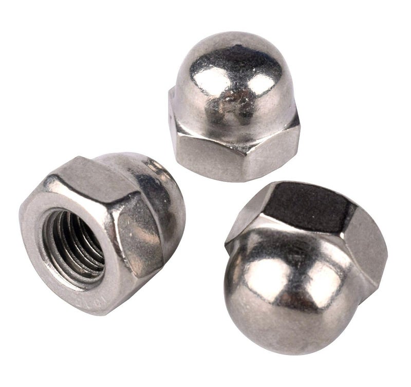 KOSJETHAS Store 50Pcs #8-32 Acorn Cap Hex Nuts, 304 Stainless Steel 18-8, Coarse Thread UNC, Full Thread - Image 4
